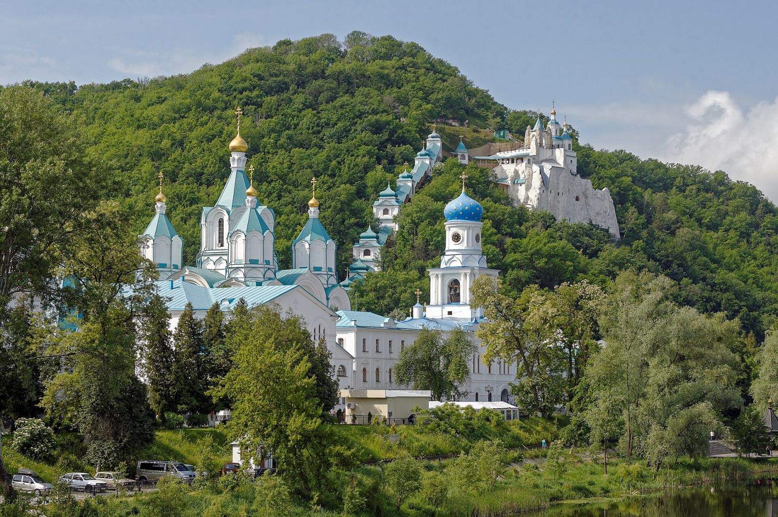 Sviatohirsk Lavra above the Siverskyi Donets — photo 2 Sviatohirsk Lavra above the Siverskyi Donets — photo 2